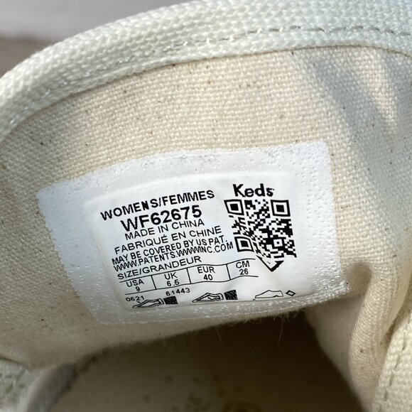 Keds x Rifle Paper Co. Embroidered Platform White Mesh Sneakers US Size 9 - Picture 4 of 6